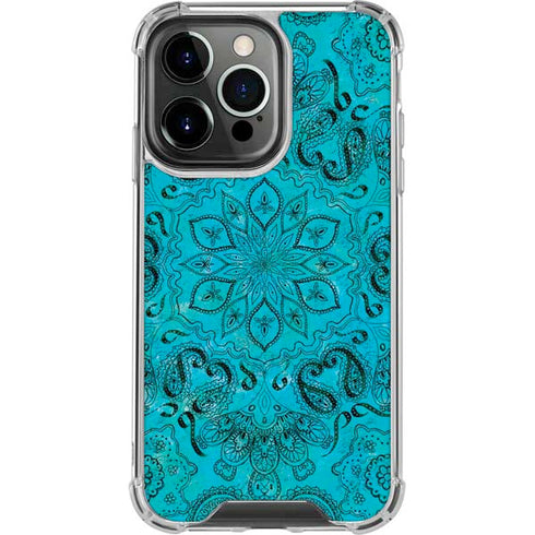 Blue Zen Ginseng iPhone 14 Pro Clear Case